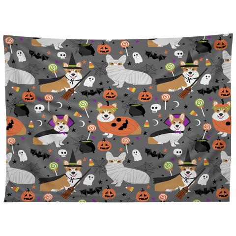 Petfriendly Corgi halloween costume Tapestry