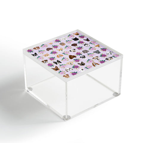 Petfriendly Dogs and cats pet friendly floral Acrylic Box