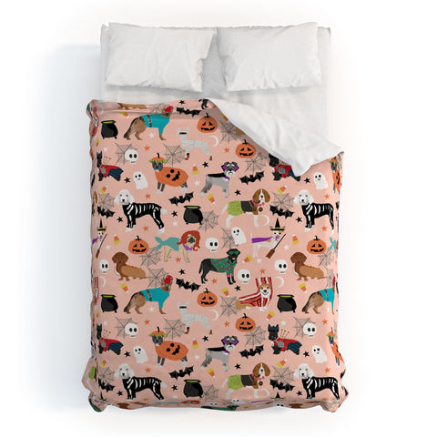 Petfriendly Dogs halloween costumes cute Duvet Cover