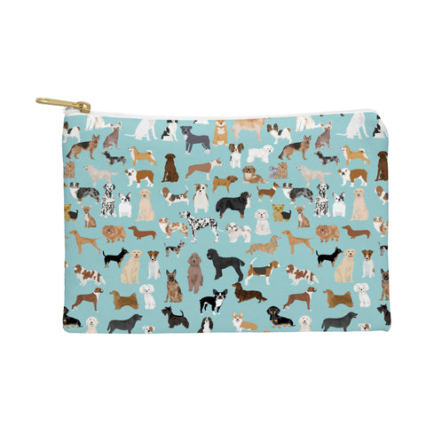 Petfriendly Dogs pattern print dog breeds Pouch
