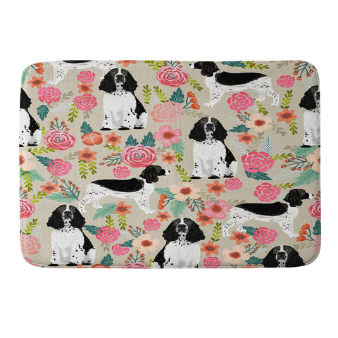 Petfriendly English Springer Spaniel Memory Foam Bath Mat