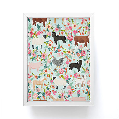 Petfriendly Farm animal sanctuary Framed Mini Art Print