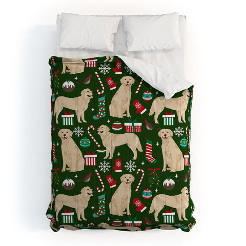 Petfriendly Golden Retriever festive christmas Comforter