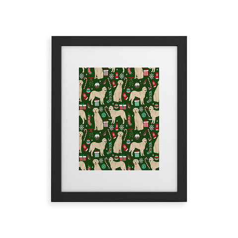 Petfriendly Golden Retriever festive christmas Framed Art Print