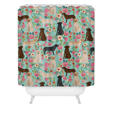 Petfriendly Labrador Retriever dog breed Shower Curtain