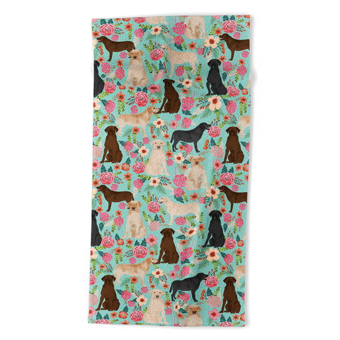 Petfriendly Labrador Retriever dog breed Beach Towel