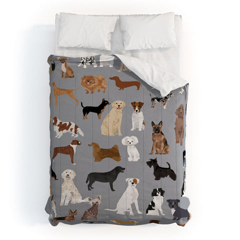 Petfriendly Mixed Dog lots of dogs Comforter