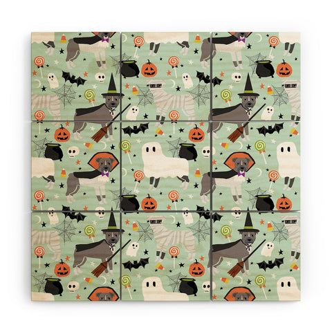 Petfriendly Pitbull halloween costumes Wood Wall Mural