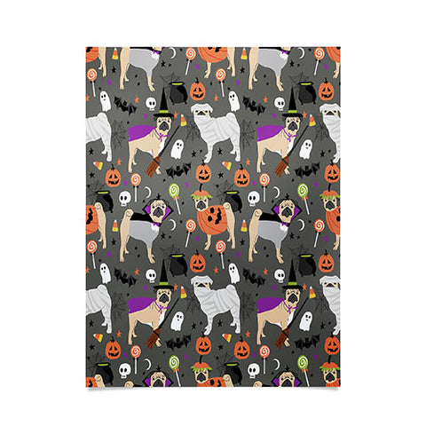 Petfriendly Pug halloween costumes mummy w Poster