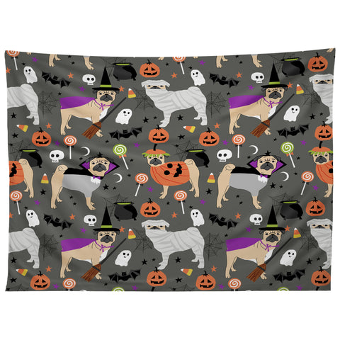 Petfriendly Pug halloween costumes mummy w Tapestry