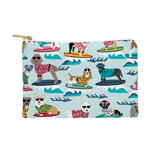 Petfriendly Surfing Dogs cute summer Pouch