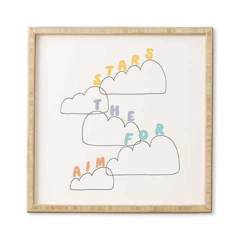 Phirst Aim for the stars Framed Wall Art