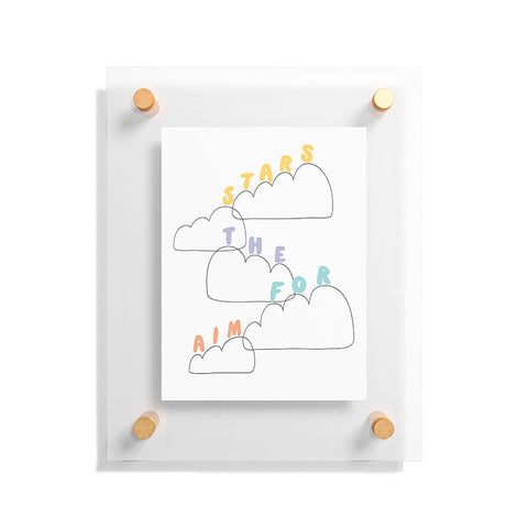Phirst Aim for the stars Floating Acrylic Print