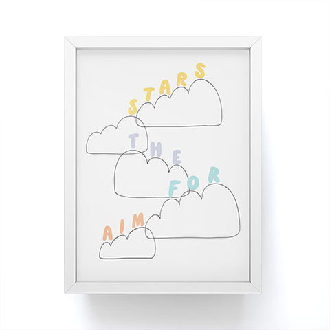 Phirst Aim for the stars Framed Mini Art Print