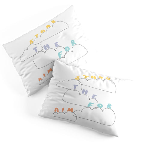 Phirst Aim for the stars Pillow Shams