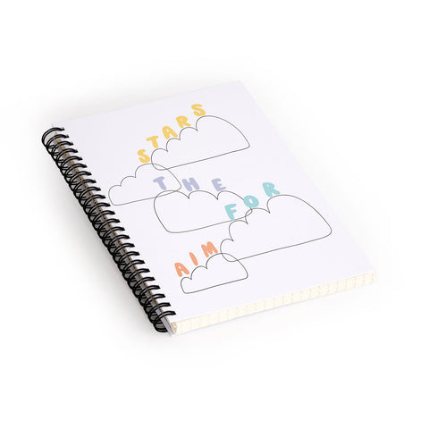 Phirst Aim for the stars Spiral Notebook