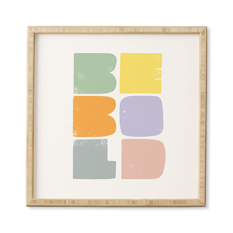 Phirst Be Bold Colors Framed Wall Art