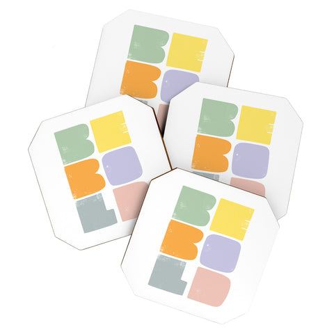 Phirst Be Bold Colors Coaster Set