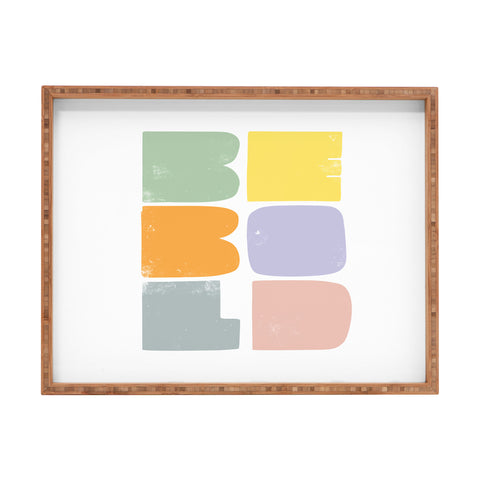 Phirst Be Bold Colors Rectangular Tray