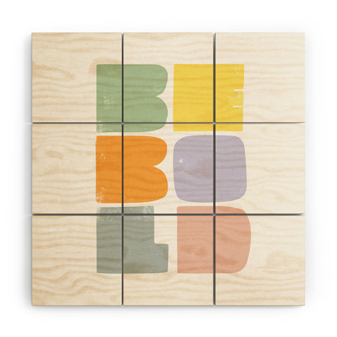 Phirst Be Bold Colors Wood Wall Mural