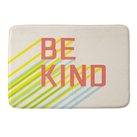 Phirst Be Kind Typography Memory Foam Bath Mat