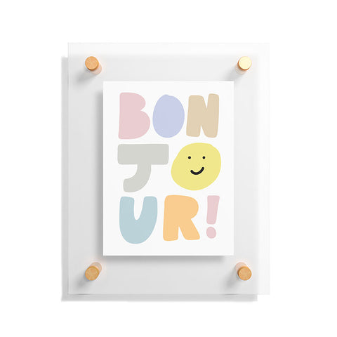 Phirst Bonjour smile Floating Acrylic Print