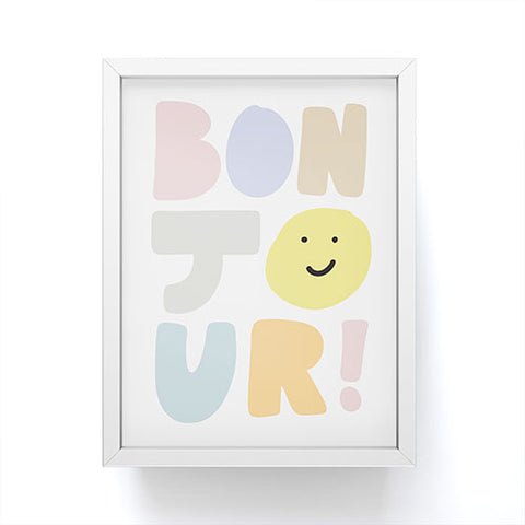 Phirst Bonjour smile Framed Mini Art Print