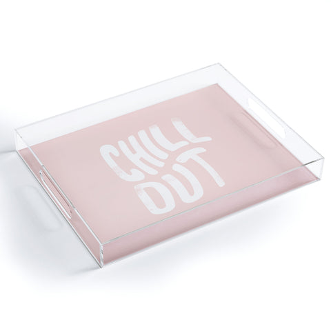 Phirst Chill Out Vintage Pink Acrylic Tray