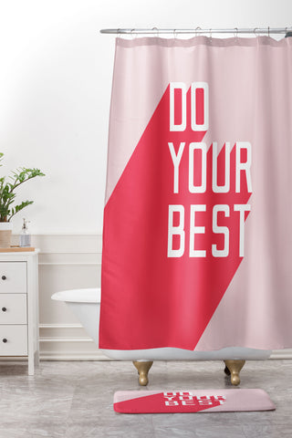 Phirst Do Your Best Shower Curtain And Mat
