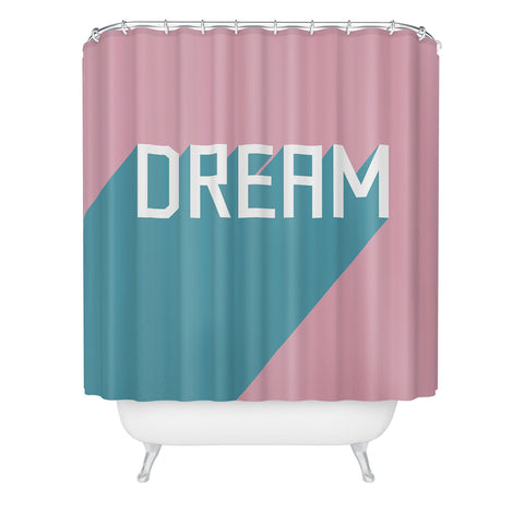 Phirst Dream Typography Shower Curtain