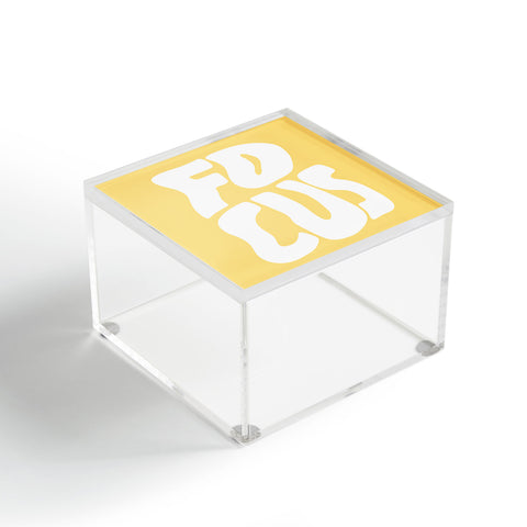 Phirst Focus yellow and white Acrylic Box