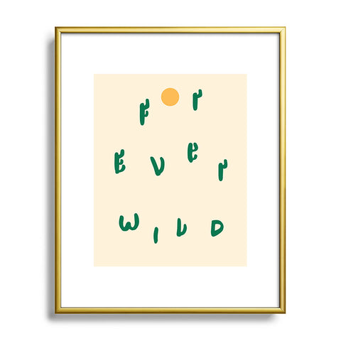 Phirst Forever Wild Cacti Metal Framed Art Print