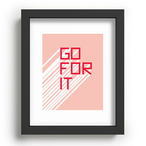 Phirst Go For It Pink Recessed Framing Rectangle