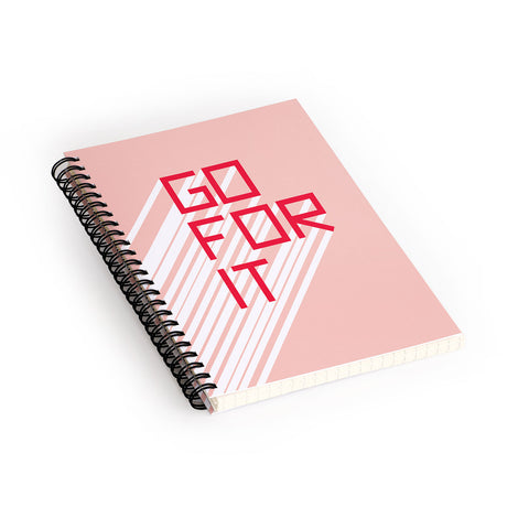 Phirst Go For It Pink Spiral Notebook
