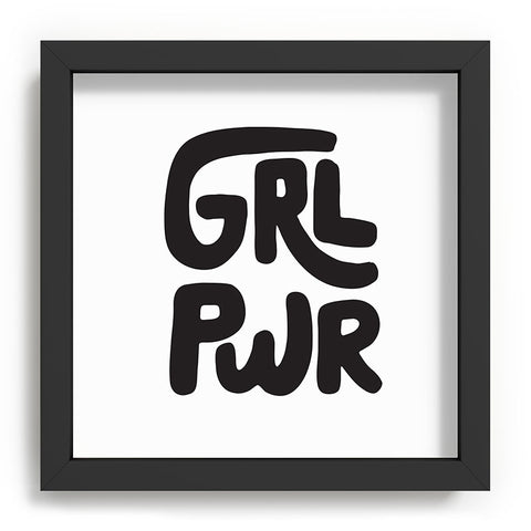 Phirst GRL PWR Black and White Recessed Framing Square