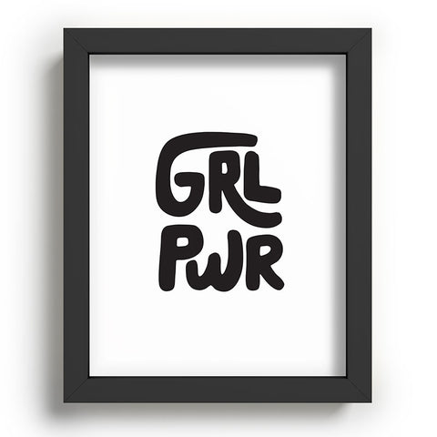 Phirst GRL PWR Black and White Recessed Framing Rectangle