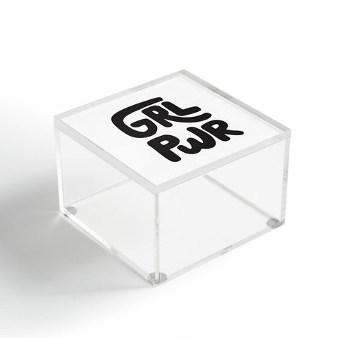 Phirst GRL PWR Black and White Acrylic Box