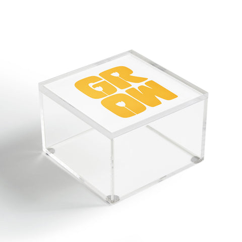 Phirst Grow Typography Acrylic Box