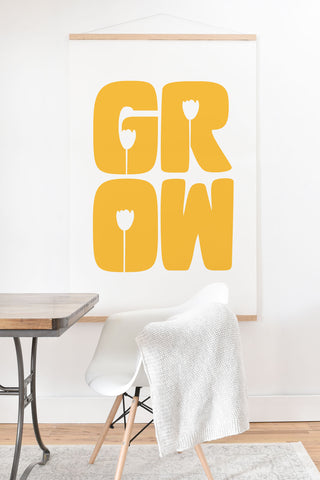 Phirst Grow Typography Art Print And Hanger