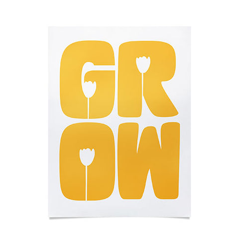 Phirst Grow Typography Poster