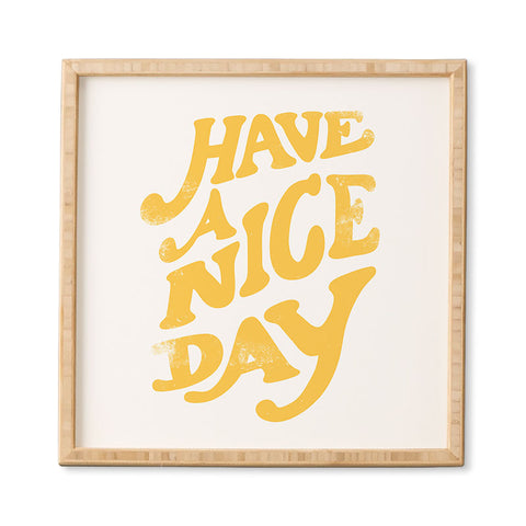 Phirst Have a peachy nice day Framed Wall Art