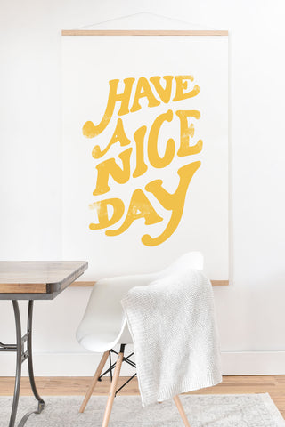 Phirst Have a peachy nice day Art Print And Hanger