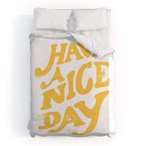 Phirst Have a peachy nice day Duvet Cover