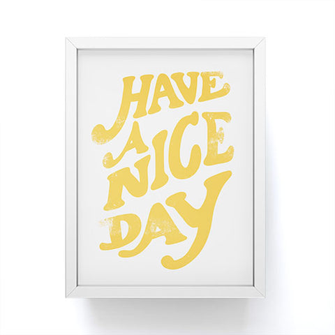 Phirst Have a peachy nice day Framed Mini Art Print