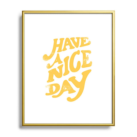 Phirst Have a peachy nice day Metal Framed Art Print