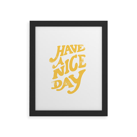 Phirst Have a peachy nice day Framed Art Print