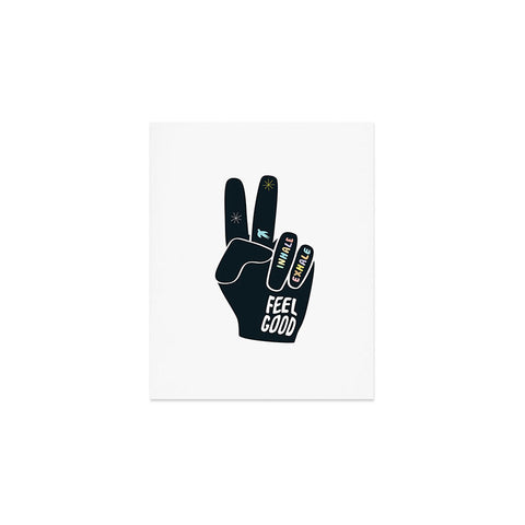 Phirst Inhale Exhale Peace Sign Art Print