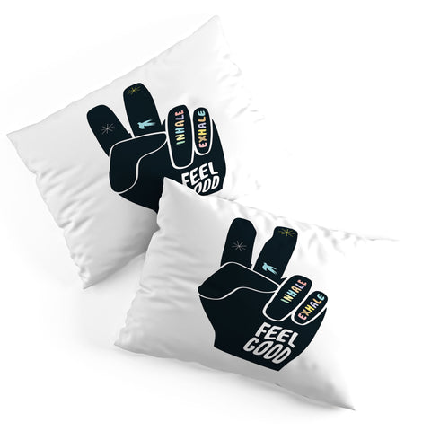 Phirst Inhale Exhale Peace Sign Pillow Shams