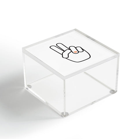 Phirst Love Peace Out Line Art Acrylic Box