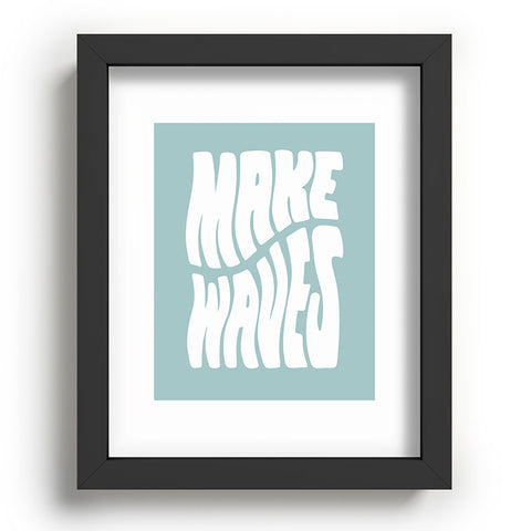 Phirst Make Waves Pale Blue Recessed Framing Rectangle